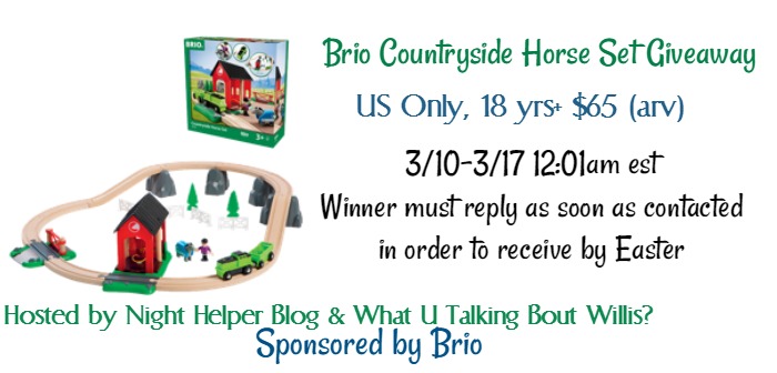 brio countryside horse set