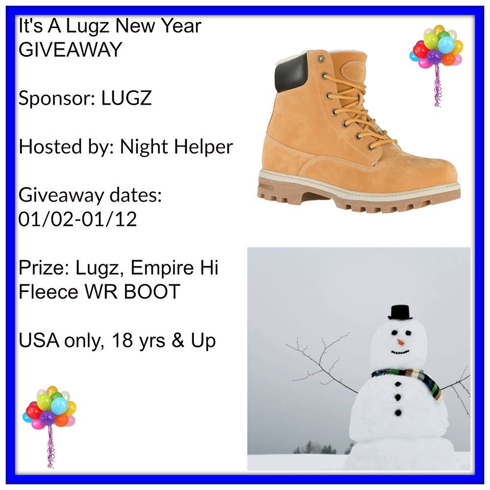 Lugz Empire Hi Fleece WR Boots Giveaway