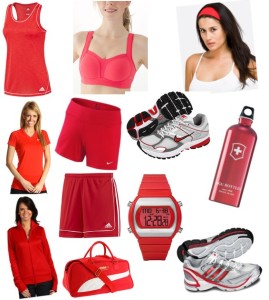 Red-Workout-Clothing-Gear