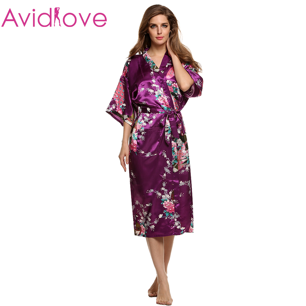 Avidlove-Brand-2015-Fashion-Women-V-Neck-Silk-Satin-Pajamas-Loose-Long-Sexy-Sleepwear-Nightwear-Robes