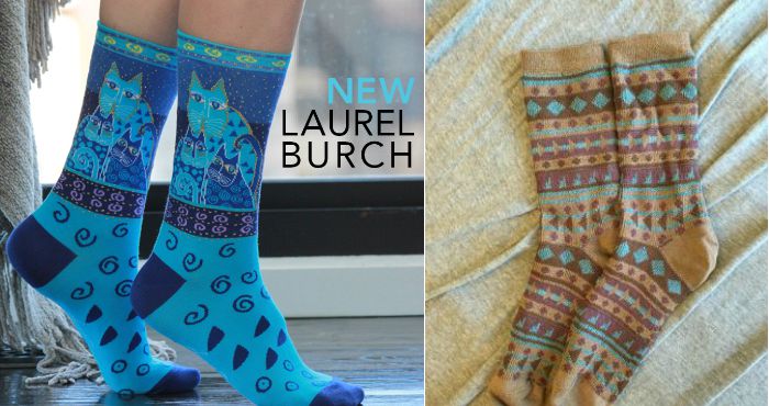 laurel burch and kbell our sock right