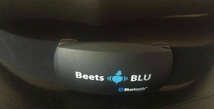 beets blu wireless heart monitor on strap